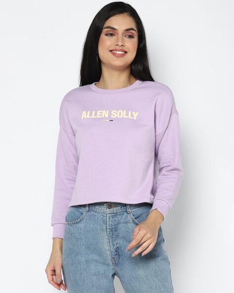 Buy Purple Sweatshirt Hoodies for Women by ALLEN SOLLY Online Ajio