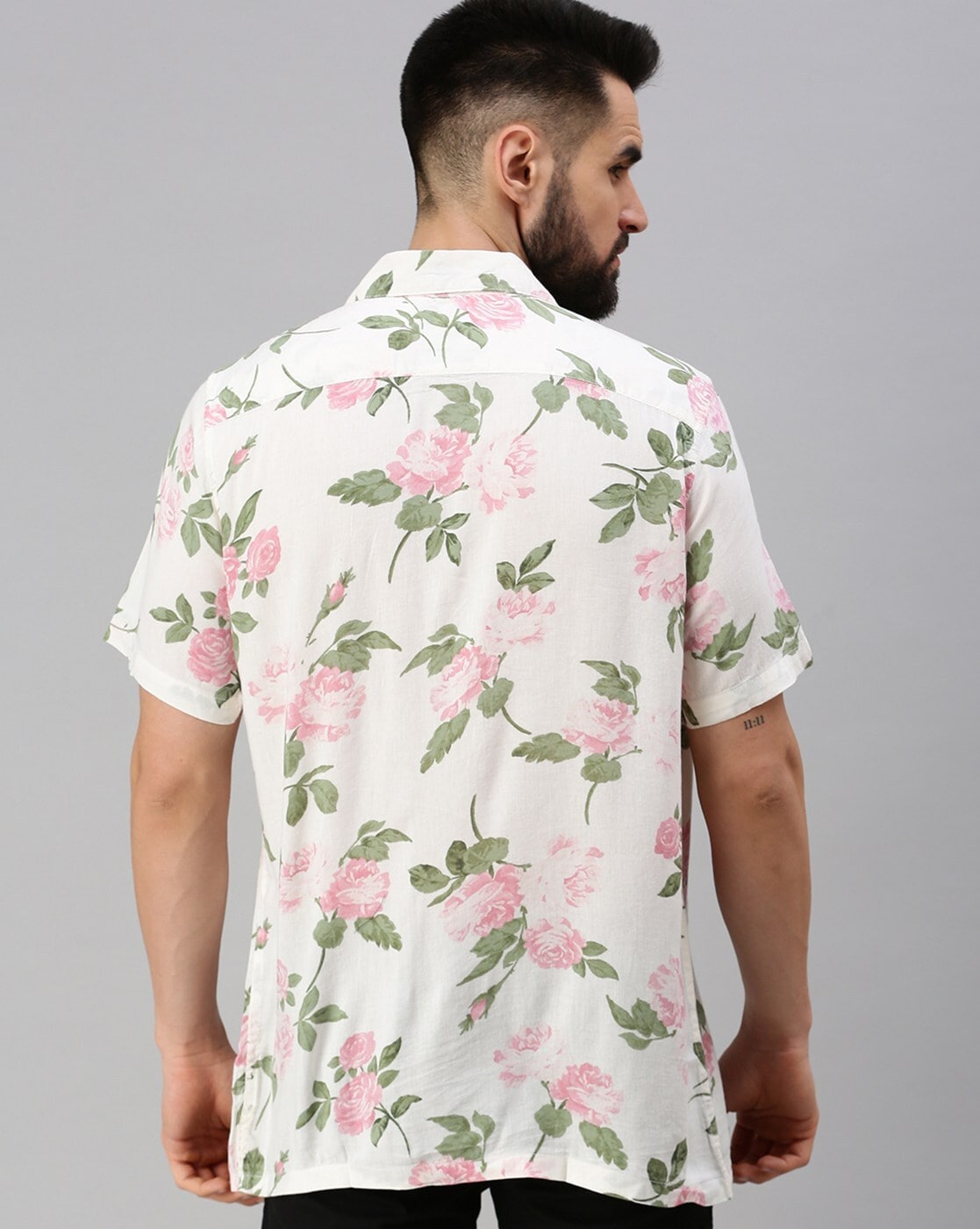 Pink Floral Rayon Aloha Shirt (10104-TBD005) - Hilo Hattie®