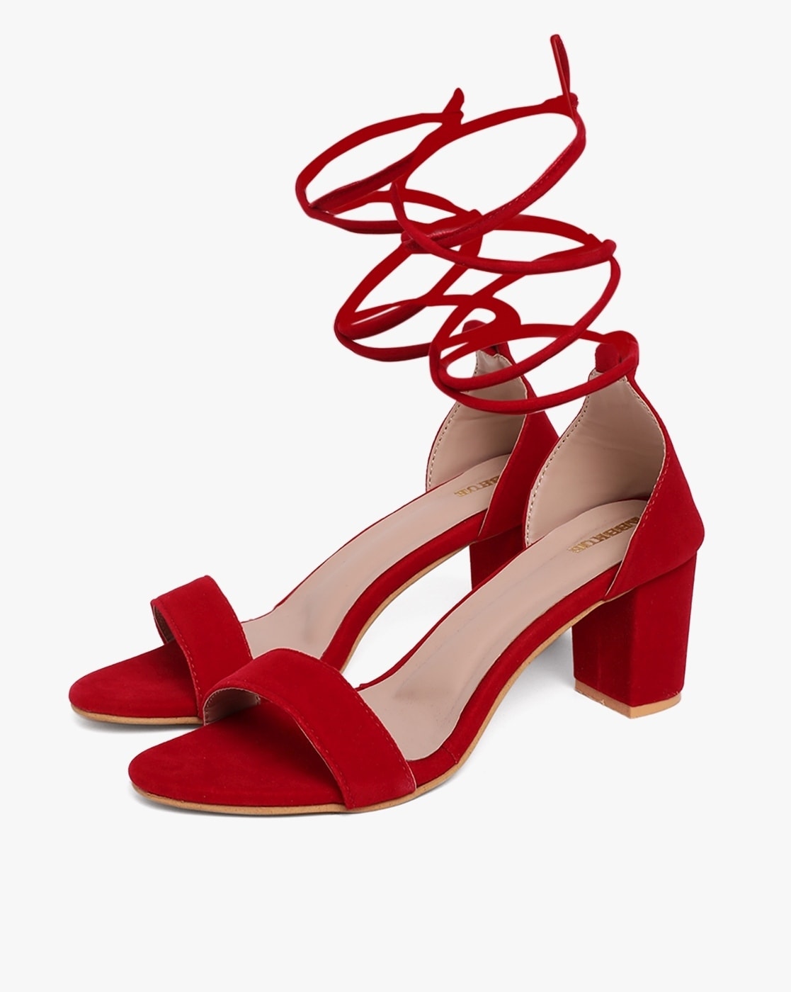 Buy STRASSE PARIS Amazing Design Women's & Girls Red Sandal Slim Heels  Sandal Stylish and Fashionable| Stylish Latest & Trending Heels Sandals at  Amazon.in