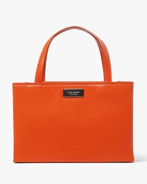 Kate Spade orange and pink striped tote bag – Stepping Out Again