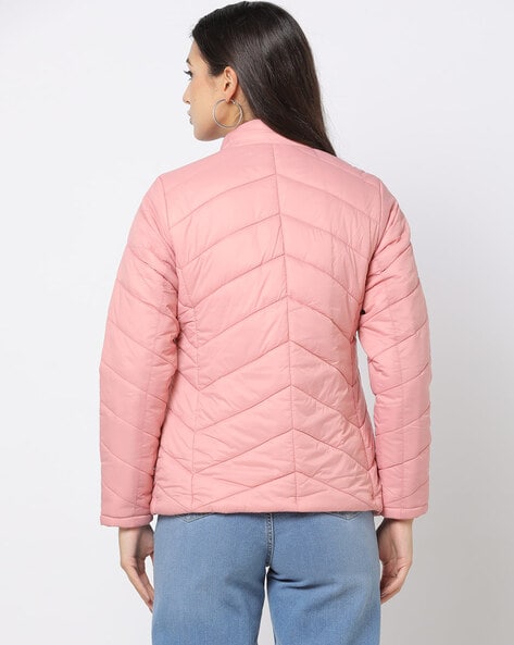 Pink lightweight padded on sale jacket