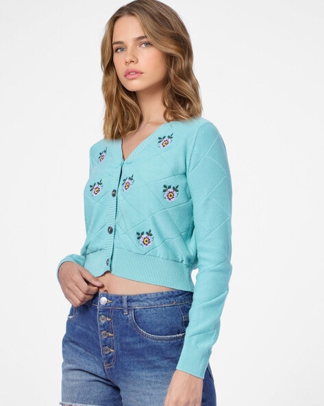 Cotton Rich Floral Cardigan