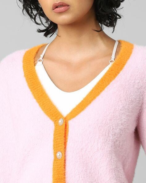 Mustard clearance short cardigan