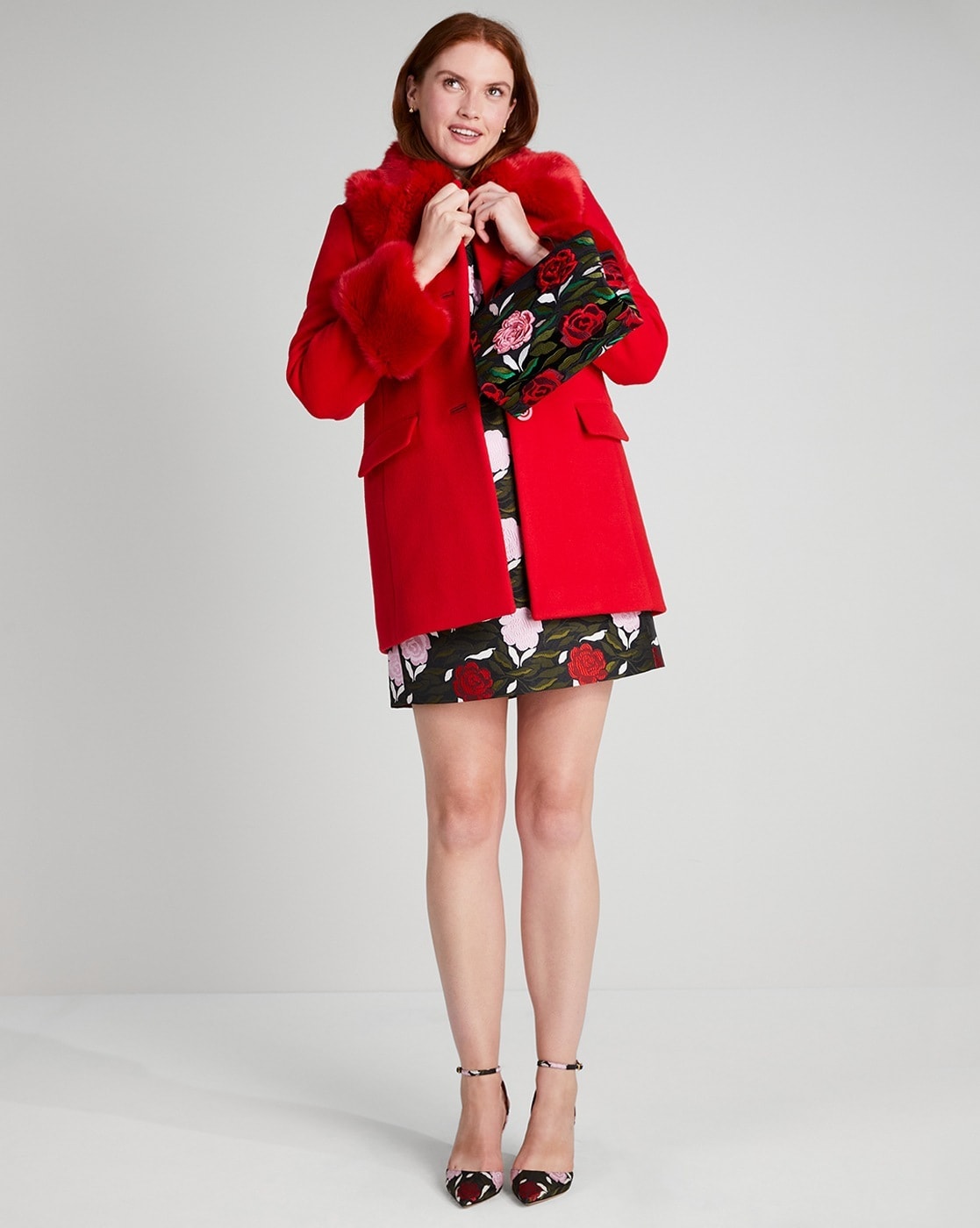 Kate spade deals red coat