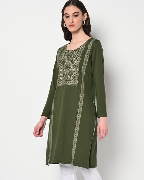 Buy Green Kurtis & Tunics for Women by BANI WOMEN Online | Ajio.com