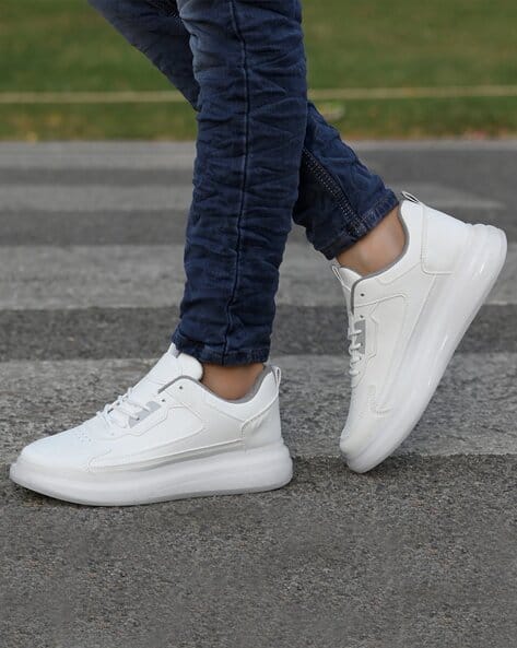 ARBUNORE Low-Top Lace-Up Casual Shoes