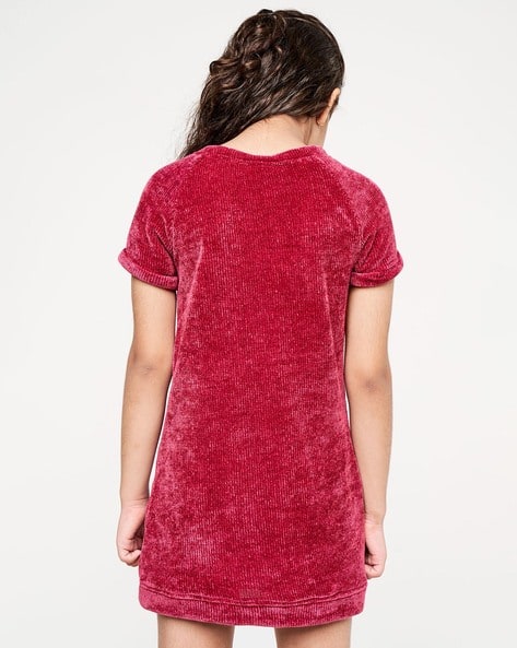 velvet tee shirt dress