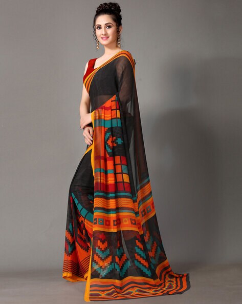 Buy Black Sarees for Women by SHAILY Online