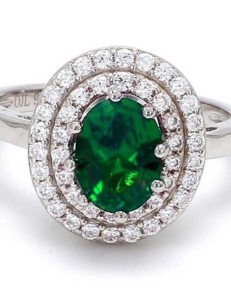 OVAL CUT EMERALD & DIAMOND RING | Nicholas Haywood Jewellery Concierge