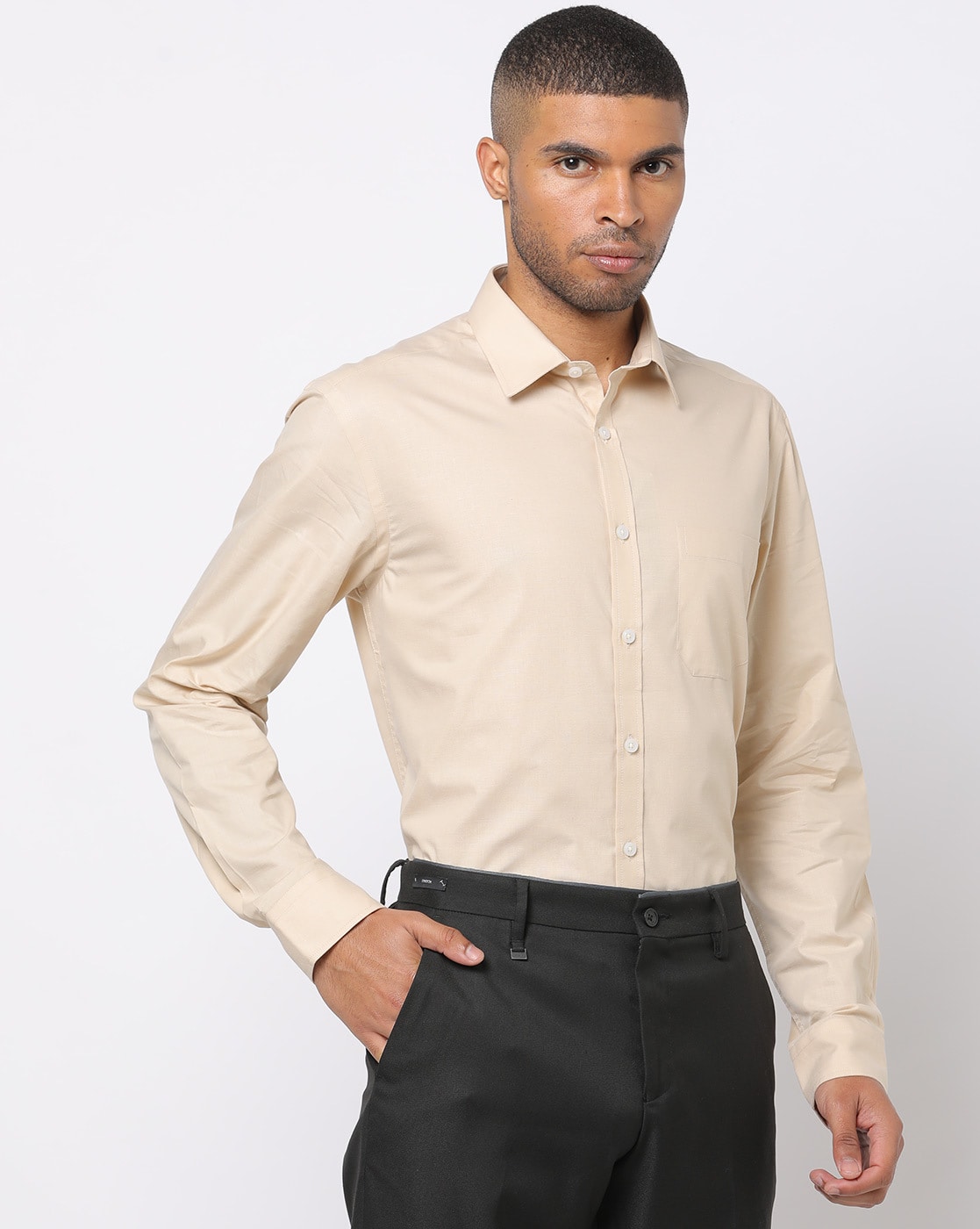 Buy Beige Shirts for Men by NETPLAY Online