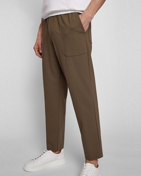 Jersey Tapered Ankle Grazer Trousers