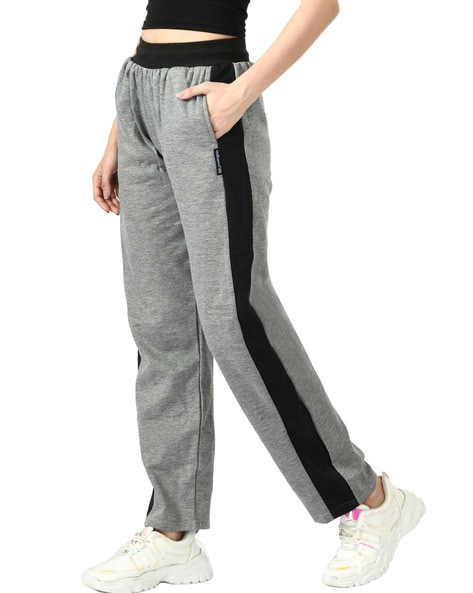 Women Straight Track Pants with Elasticated Waist