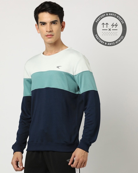 Colourblock Crew-Neck Sweatshirt