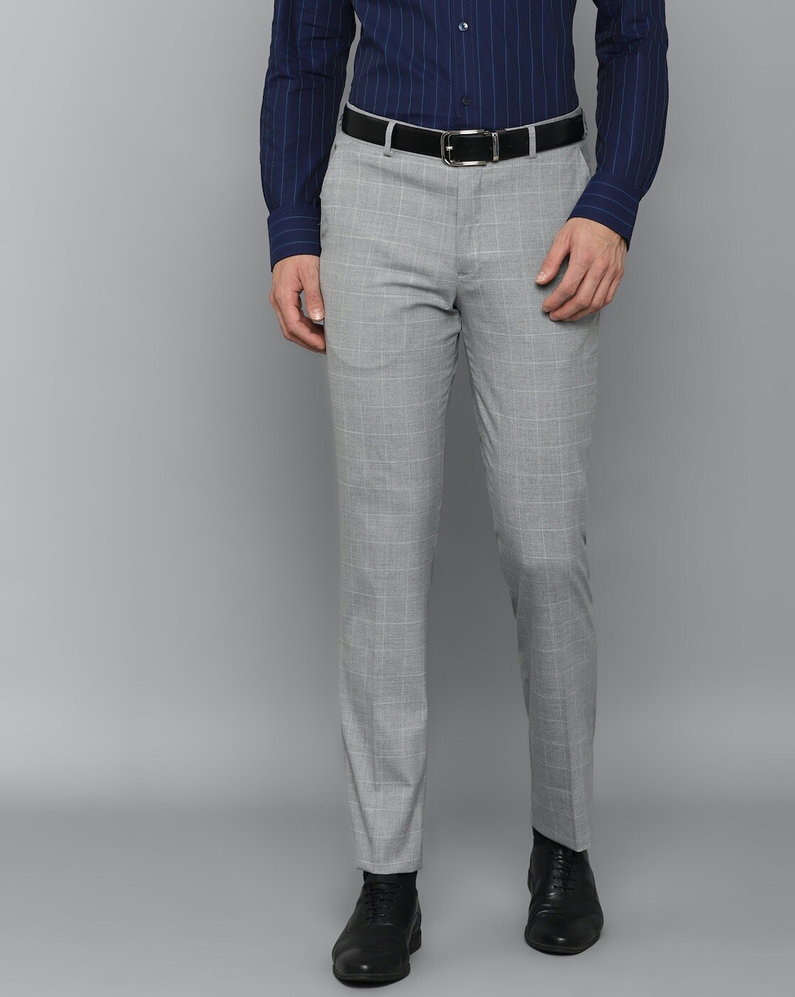 Buy Louis Philippe Grey Trousers Online - 632503 | Louis Philippe