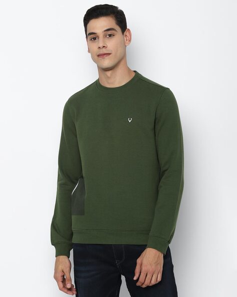 Buy Olive Green Sweatshirt Hoodies for Men by ALLEN SOLLY Online Ajio