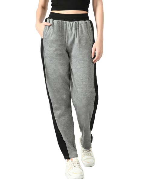 Women Straight Track Pants with Elasticated Waist