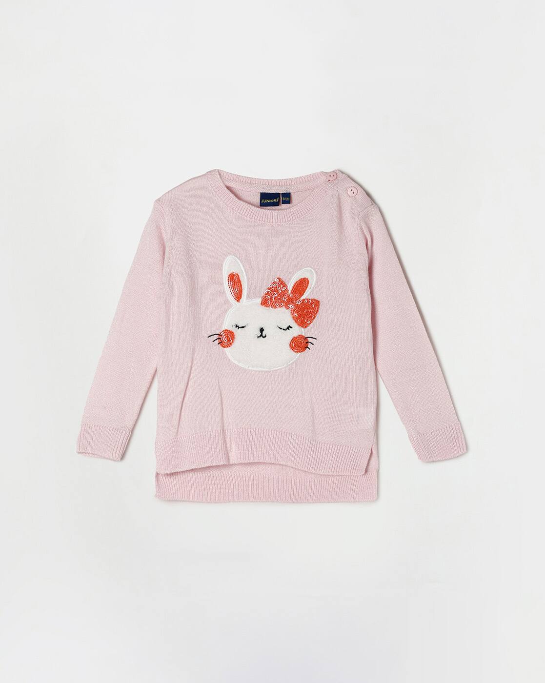 Buy Pink Sweaters u0026 Cardigans for Girls by Juniors by Lifestyle Online |  Ajio.com