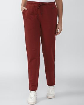 Solid High Rise Waist Pant