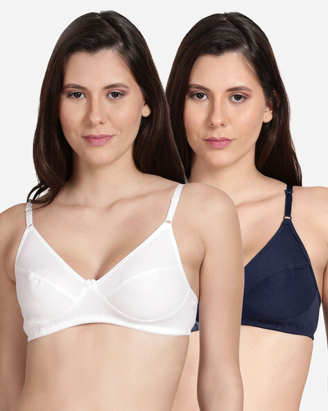 Buy Navy Blue & White Bras for Women by SHYAWAY Online