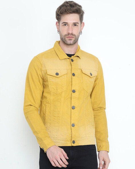 Sunny Days Denim Jacket (Yellow) – Megoosta Fashion