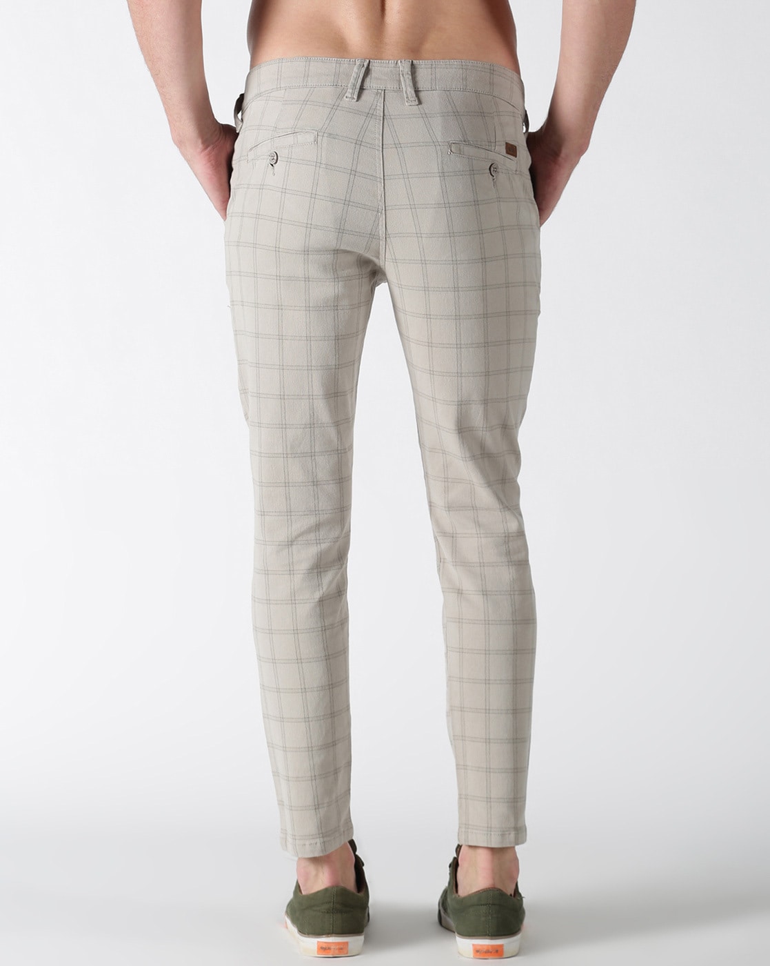 House of Cavani | Men's Cream Check Suit Trouser | Suit Direct