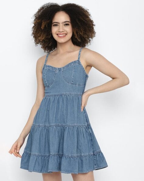 Buy Blue Dresses for Women by AMERICAN EAGLE Online Ajio