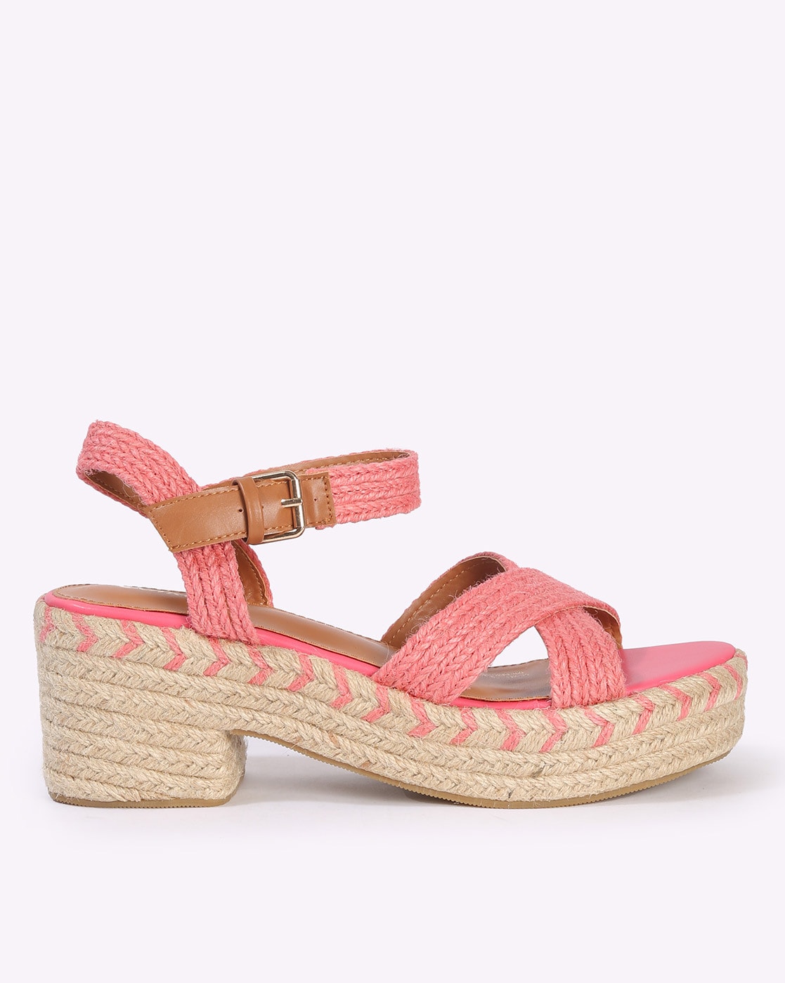 Buy Pink Heeled Sandals for Women by Outryt Online Ajio