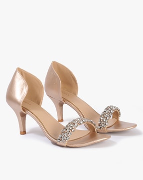 Rose gold shoes kitten heel sale