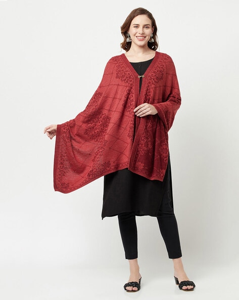 Knitted Open-Front Cape Price in India