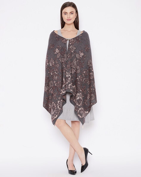 Floral Print Wool Shawl Price in India