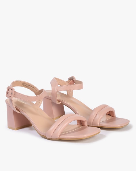 Pink 2024 nude sandals