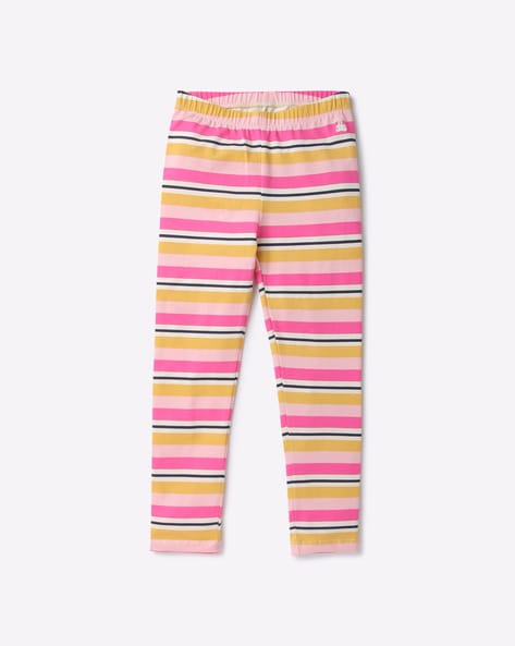 Striped Leggings with Elasticated Waist