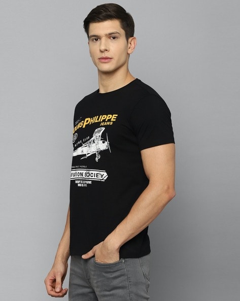 Buy Black Tshirts for Men by LOUIS PHILIPPE Online