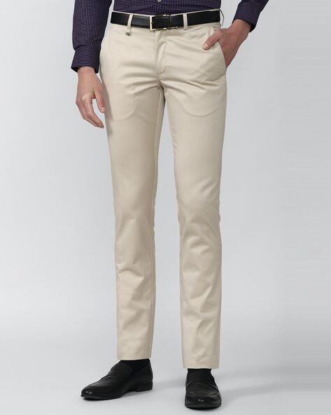 Buy Cream Trousers  Pants for Men by ALLEN SOLLY Online  Ajiocom