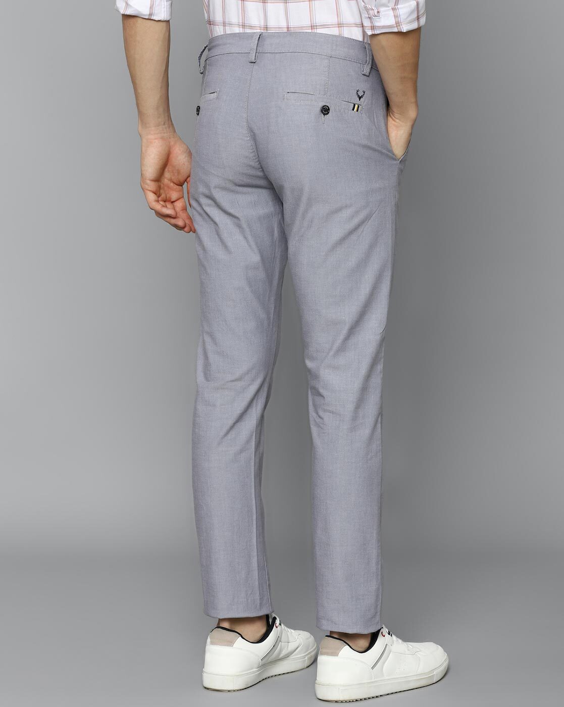 Buy LP ATH.WORK Checks Polyester Viscose Tapered Fit Men's Work Wear  Trousers | Shoppers Stop