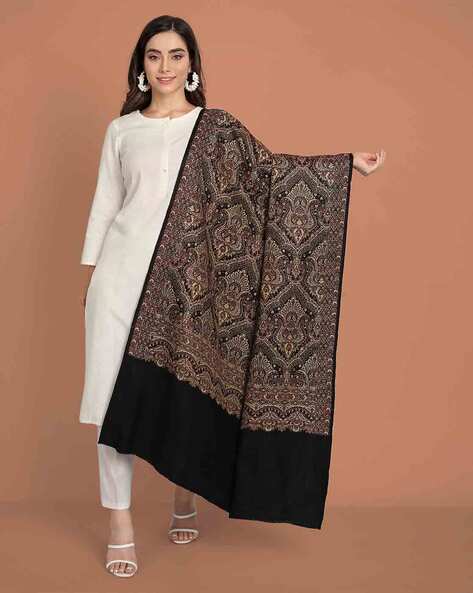 Woven Design Shawl with Tassels Price in India