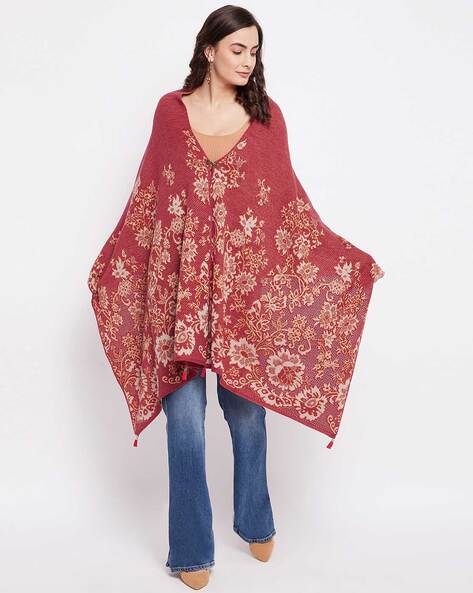 Floral Print Wool Shawl Price in India