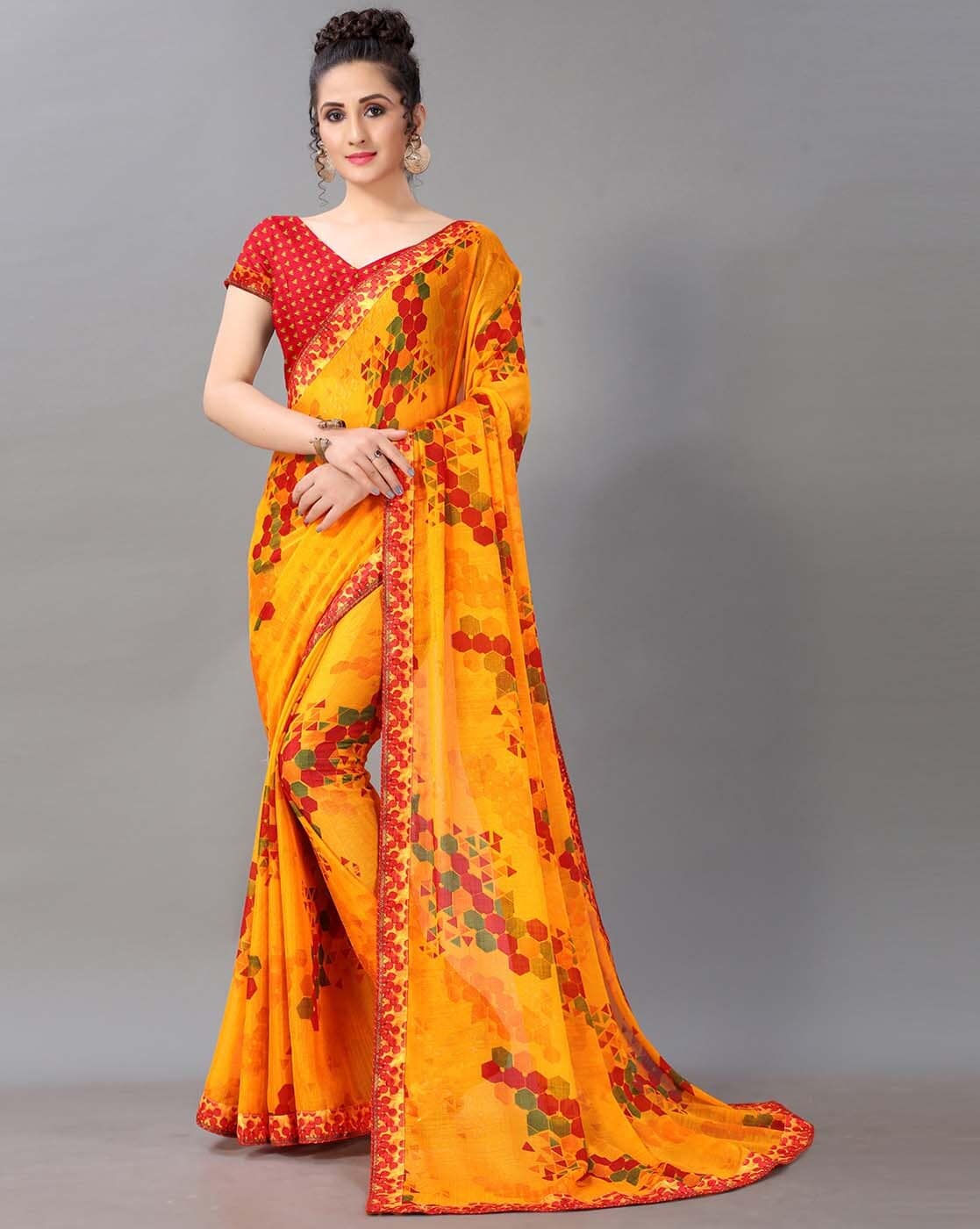 Buy Yellow Sarees for Women by SHAILY Online