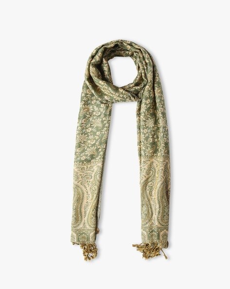 Stole with Paisley Woven Motifs Price in India