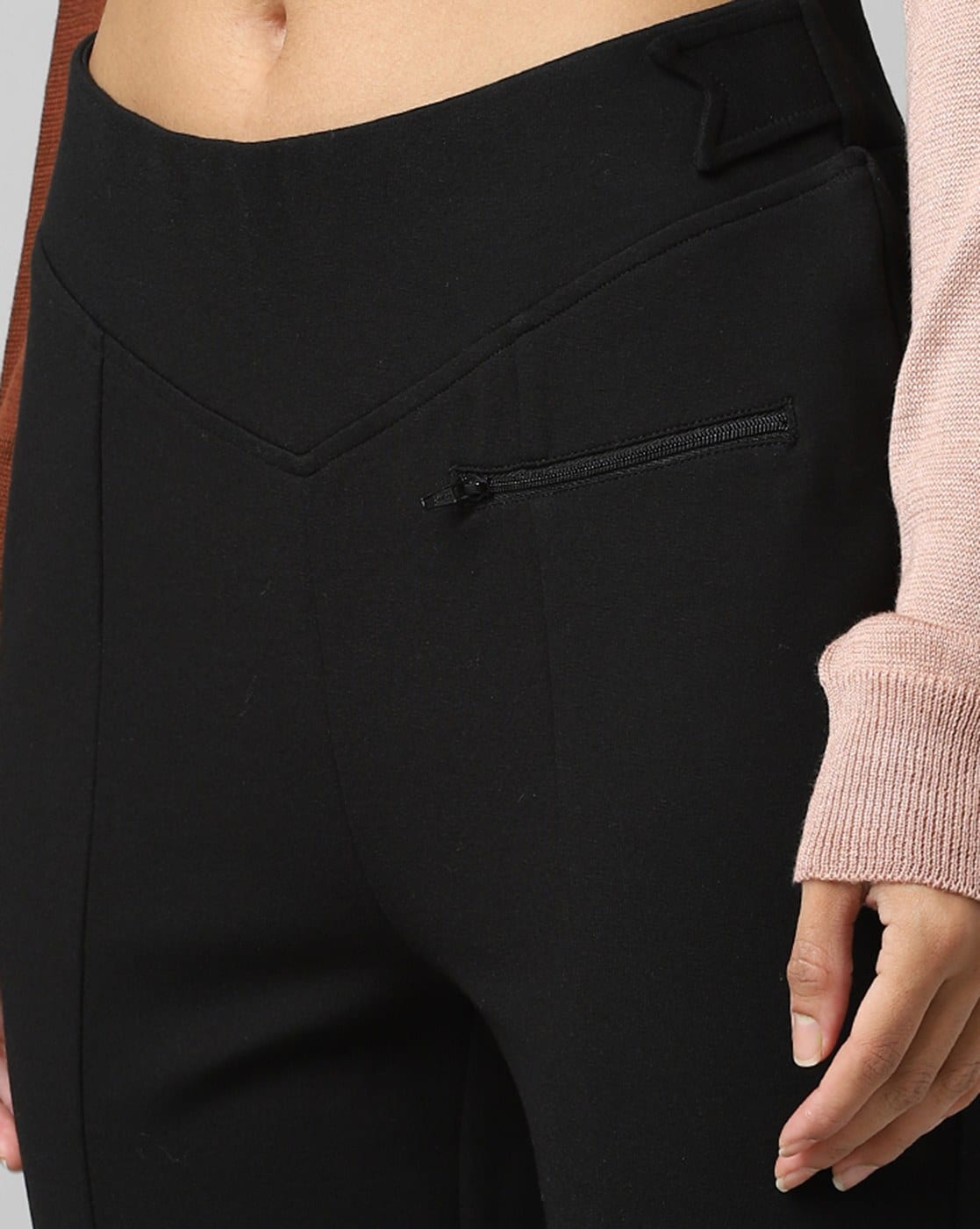 High-Rise Leggings with Front Slit