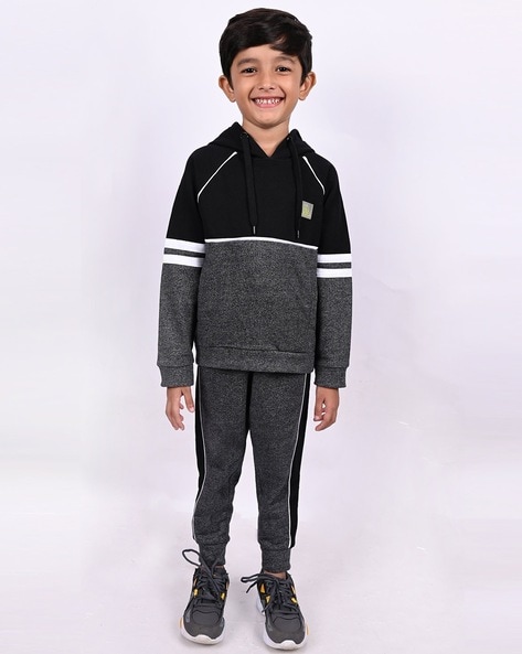 Kids' Breathable Synthetic Tracksuit S500 - Red/Black
