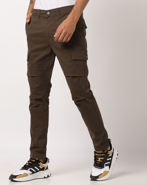 Buy Brown Trousers & Pants for Men by JOHN PLAYERS Online | Ajio.com