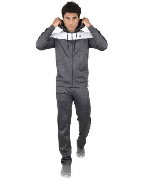 Mens grey jogging discount suit