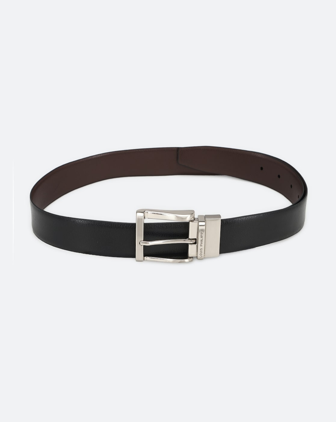 LOUIS PHILIPPE Men Formal Black Genuine Leather Belt Black - Price in India