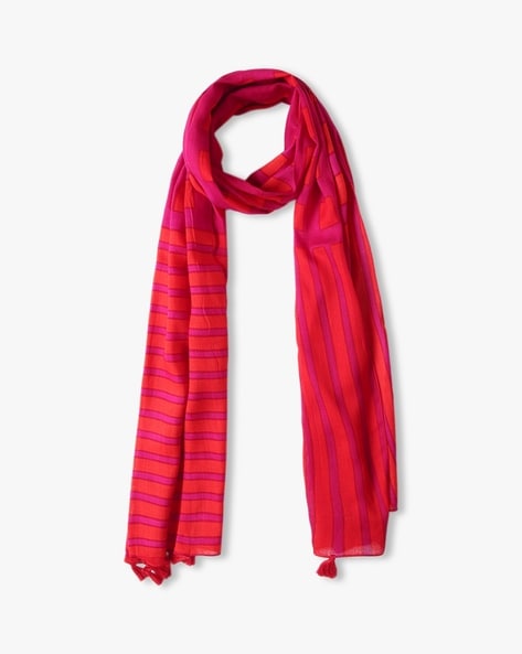 BB Striped Stole with Tassels Price in India