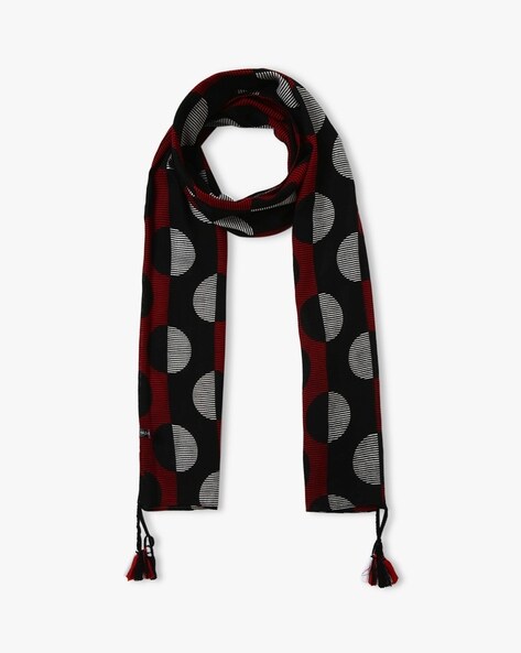 BB Geometric Print Stole with Tassels Price in India