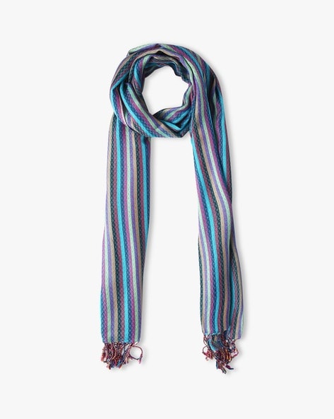 BB Striped Stole with Tassels Price in India