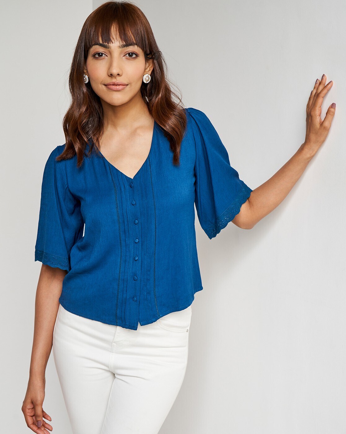 Buy Teal Blue Tops for Women by AND Online | Ajio.com