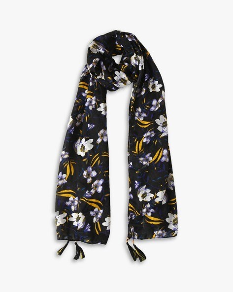 BB Floral Print Stole with Tassels Price in India