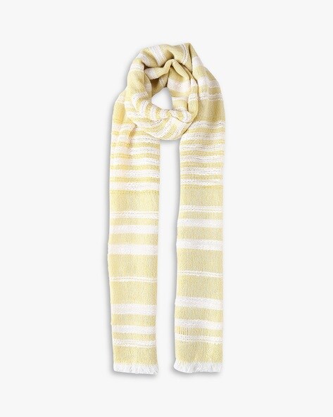 BB Striped Stole with Fringed Hems Price in India